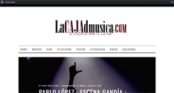 Desktop Screenshot of lacajadmusica.com